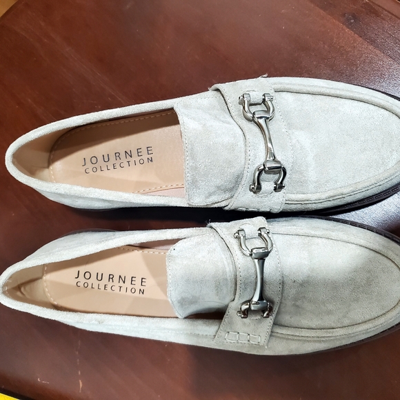 Gray Suede Loafers - Picture 2 of 3